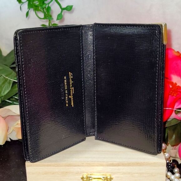 Authentic Salvatore Ferragamo Leather Card Holder - Picture 10 of 12
